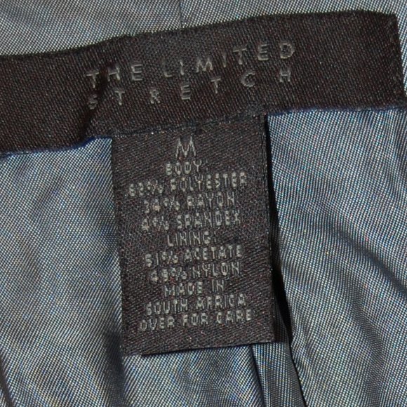 The Limited Stretch Women's Black Zipper Jacket W/ Side Pockets Size M - Picture 8 of 9